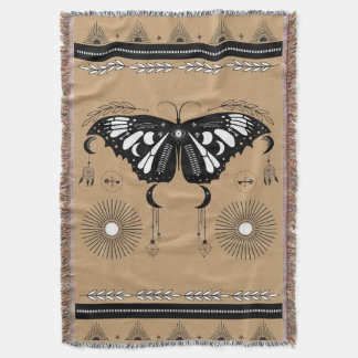 Mystical Butterfly Festival Fringe Blanket