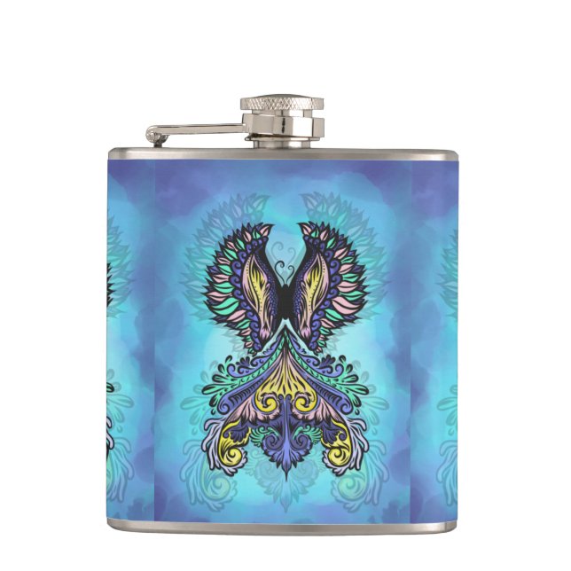 Mystical Butterfly Spirit  Flask (Front)