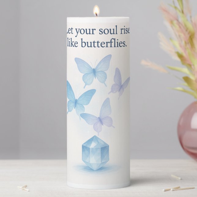 Mystical Butterfly with Crystal Light Candle – Spi (In Situ)