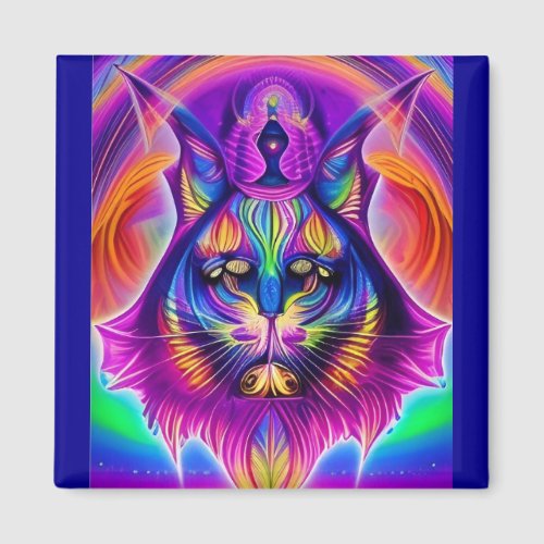 mystical cat magnet