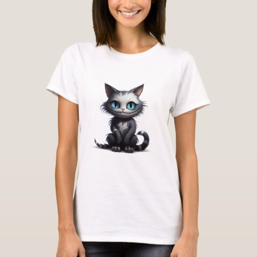 Mystical Cat Nightmare Cat Women T_Shirt