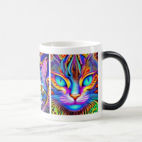 Mystical Cat | Psychedelic Art  Magic Mug