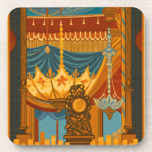 Mystical Ceiling Print from Brighton’s Music Room Beverage Coaster