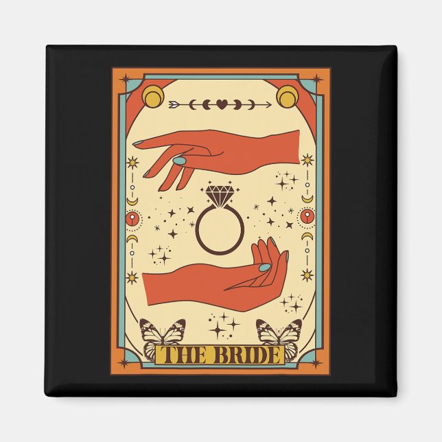 Mystical Celestial Bachelorette Party The Bride Ta Magnet (Front)