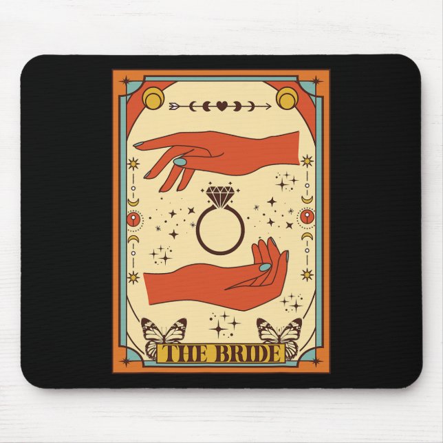 Mystical Celestial Bachelorette Party The Bride Ta Mouse Pad (Front)