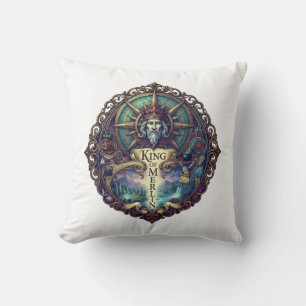 Mystical Celestial Frame Graphic T-Shirt Artistic Throw Pillow