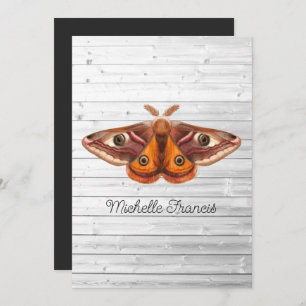 Mystical Celestial Gold Moths Invitation