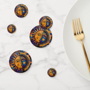 Mystical Celestial Sun Moon Alchemy Confetti