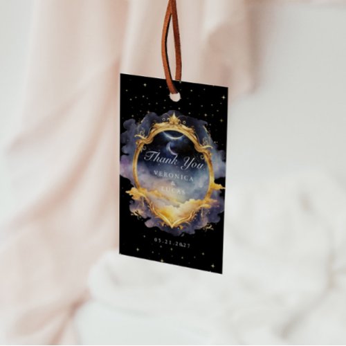 Mystical Celestial Wedding Thank You Gift Tags