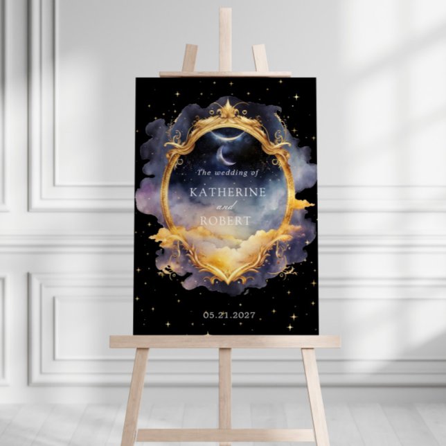 Mystical Celestial Wedding Welcome Foam Board (Creator Uploaded)