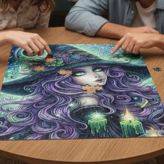 Mystical Celestial Witch Jigsaw Puzzle