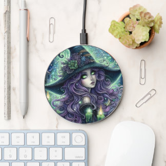 Mystical Celestial Witch Wireless Charger