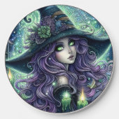 Mystical Celestial Witch Wireless Charger (Front)