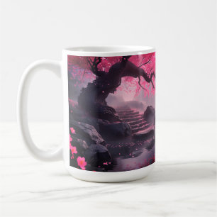 Mystical Cherry Blossom Path – Enchanted Stairway Coffee Mug