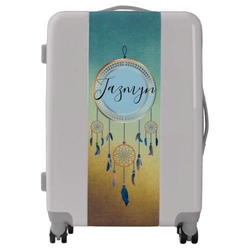 Mystical Chic Personalized Dreamcatcher Luggage