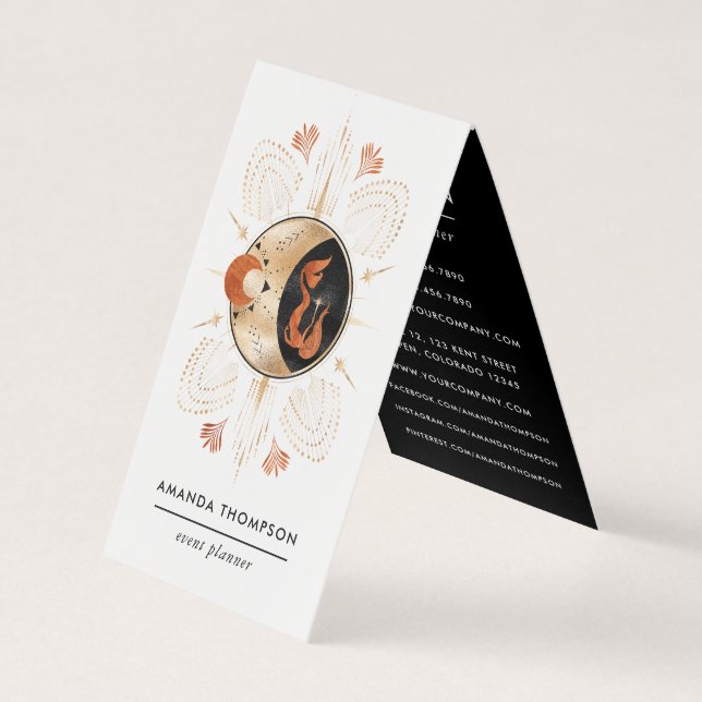 Mystical Cosmic Business Card (Front)
