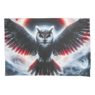 Mystical Cosmic Celestial Owl Pillow Case