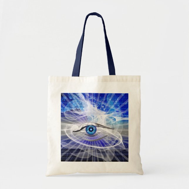 Mystical Cosmic Eye Tote Bag (Front)