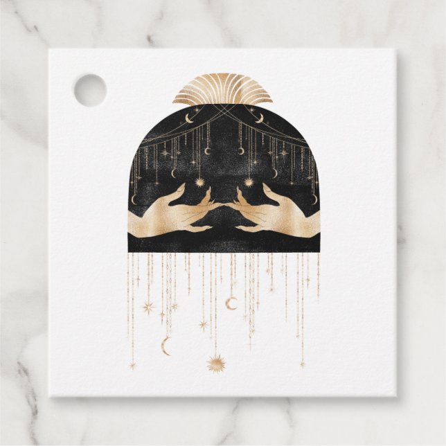 Mystical Cosmic Favor Tags (Front)