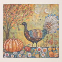 Mystical Crescent Moon Fall Turkey