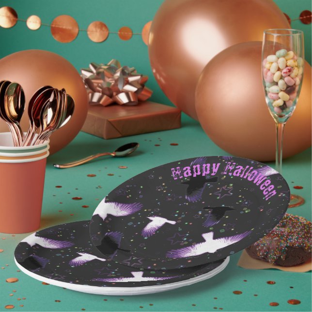 Mystical Crows Paper Plates (Multi)