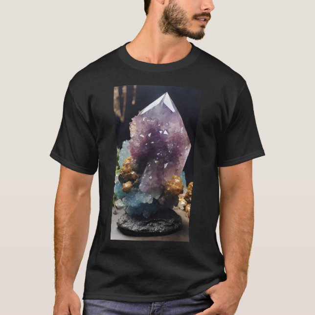 Mystical Crystal Cluster T-Shirt (Front)