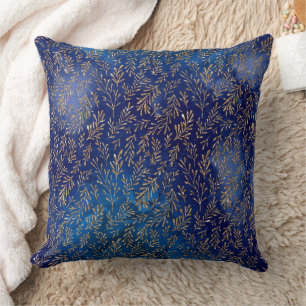 Mystical Dark Mermaid Scales & Ocean Trident illow Throw Pillow
