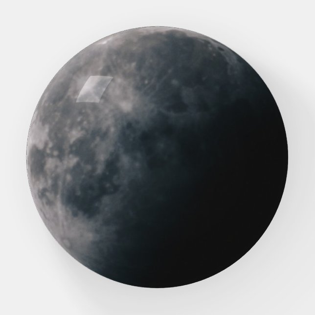 Mystical Dark Moon, Space Themed Paperweight (Front)
