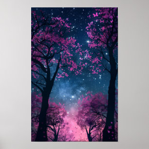 Mystical Dark Silhouette Mobile Wallpaper Poster