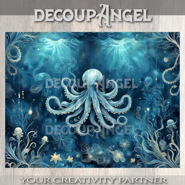 Mystical Deep Sea Dreamscape Decoupage Tissue Paper (Creator Uploaded)