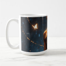 Mystical Deer Girl Mug - Fantasy Anime Woman with