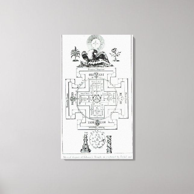 Mystical diagram of Solomon's Canvas Print (Front)