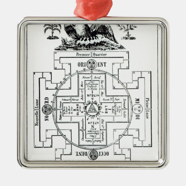 Mystical diagram of Solomon's Metal Ornament (Front)