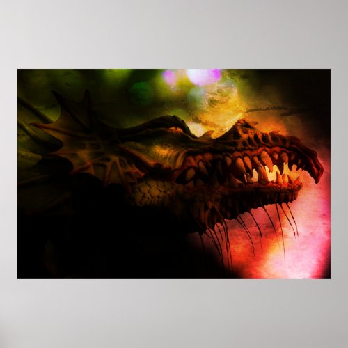 Mystical Dragon Ai Poster