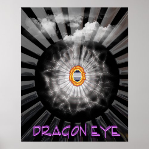 Mystical Dragon Eye Poster