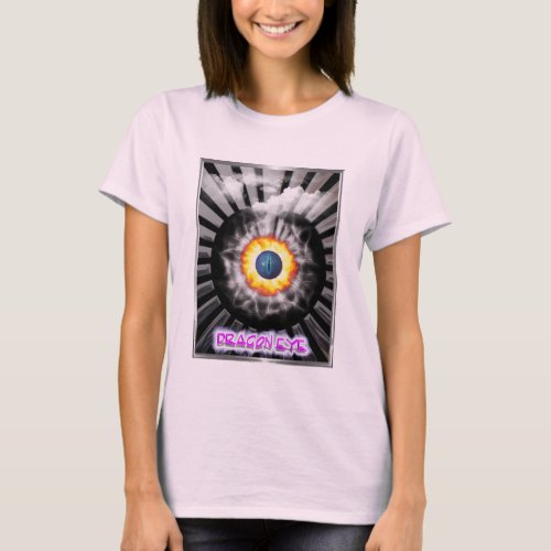 Mystical Dragon Eye with Frame T_Shirt