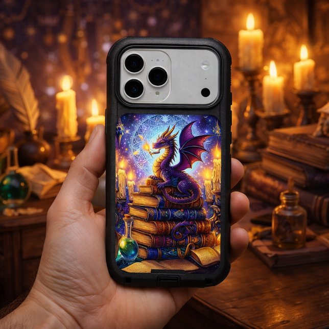 Mystical Dragon Wizard Books Otterbox iPhone Case (Creator Uploaded)