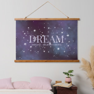 Mystical Dream Dusty Violet Hanging Tapestry