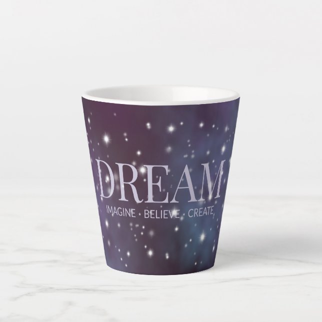 Mystical Dream Dusty Violet Latte Mug (Front)
