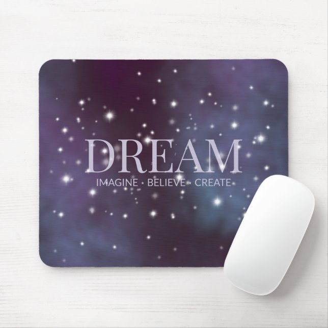 Mystical Dream Dusty Violet Mouse Pad (With Mouse)