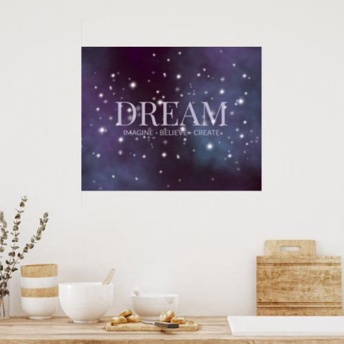 Mystical Dream Dusty Violet Poster