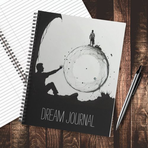 Mystical Dream Journal dark moody meditation  Notebook