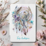 Mystical Dreamcatcher Fairy iPad Mini Cover<br><div class="desc">This mystical iPad cover has an enchanting dreamcatcher featuring a lovely fairy,  flowers,  feathers and delicate foliage.  Personalized with your name,  this magical case is sure to have a calming vibe for your iPad. You can change font and text color if you wish by clicking "Edit Using Design Tool".</div>