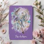 Mystical Dreamcatcher Fairy Lavender iPad Mini Cover<br><div class="desc">This mystical iPad cover has an enchanting dreamcatcher featuring a lovely fairy, flowers, feathers and delicate foliage. Personalized with your name, this magical case is sure to have a calming vibe for your iPad. You can change font, text color or background color if you wish by clicking "Edit Using Design...</div>