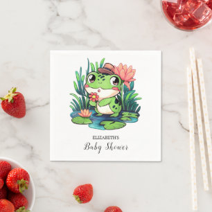 Mystical Dreamy Frog Baby Shower Napkins