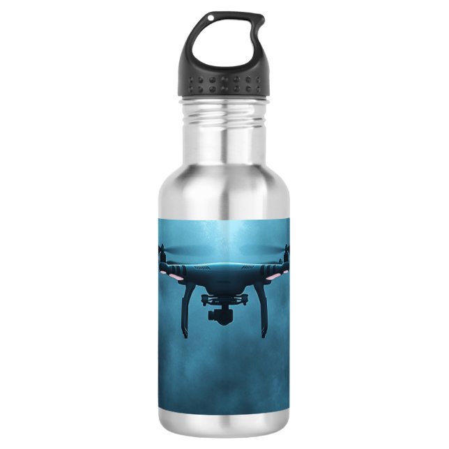 Mystical Drone Stainless Steel Water Bottle (Front)
