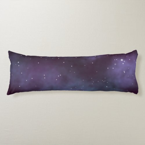 Mystical Dusty Violet Galaxy Body Pillow