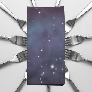 Mystical Dusty Violet Galaxy Cloth Napkin