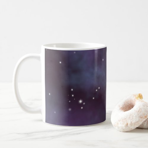 Mystical Dusty Violet Galaxy Coffee Mug