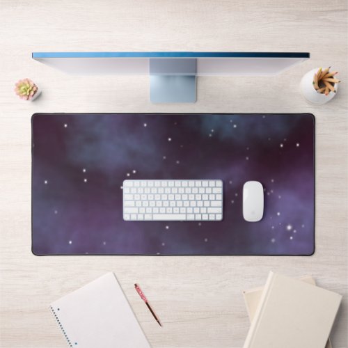 Mystical Dusty Violet Galaxy Desk Mat